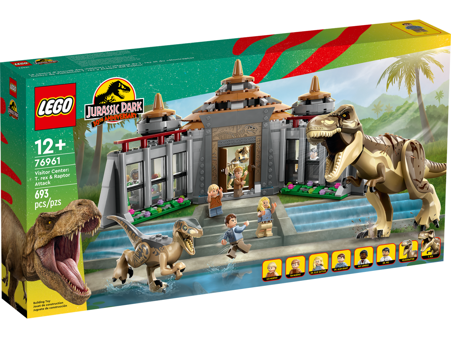 Jurassic World 76961 Angriff des T. rex und des Raptors aufs Besucherzentrum