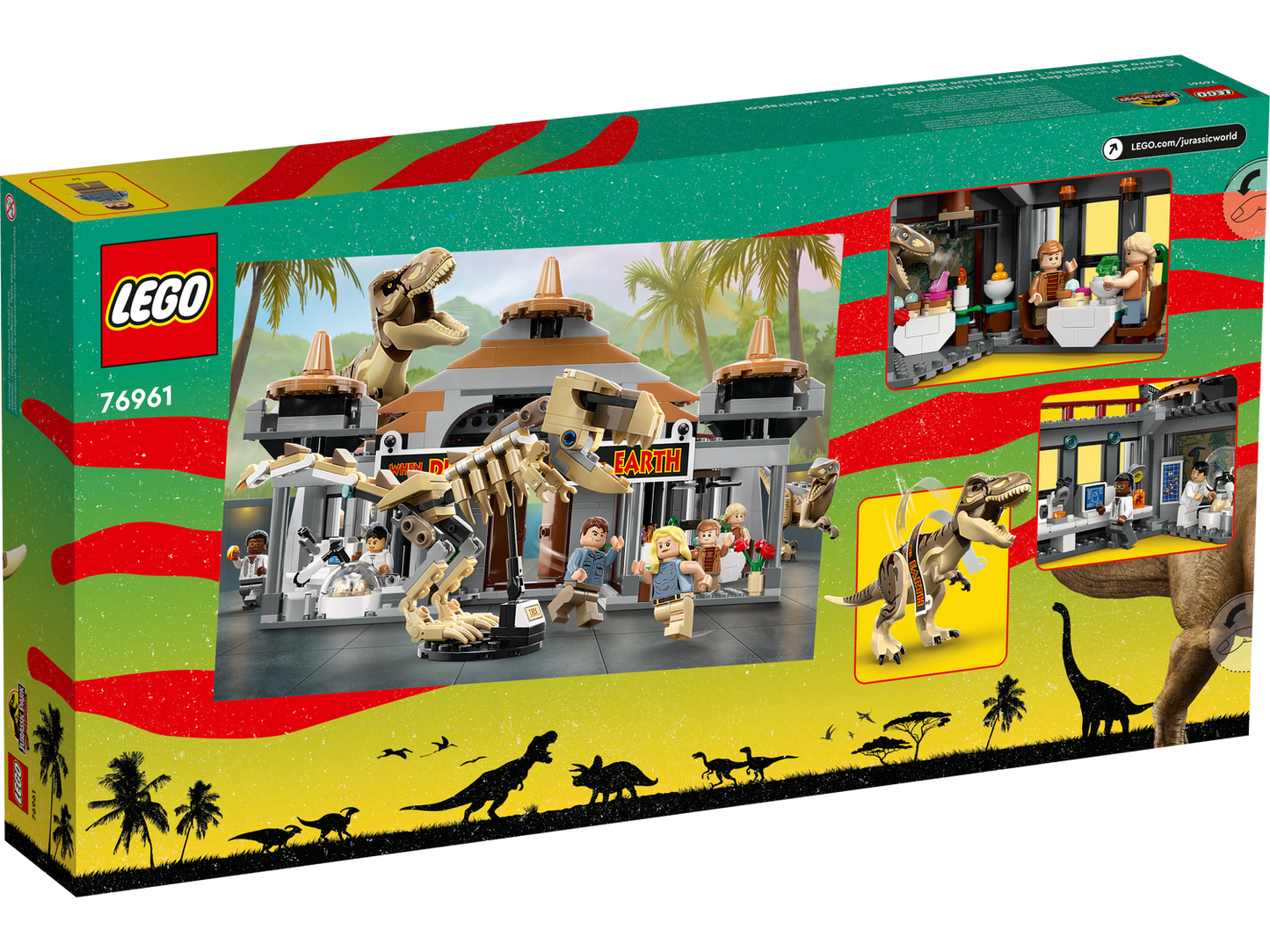 Jurassic World 76961 Angriff des T. rex und des Raptors aufs Besucherzentrum
