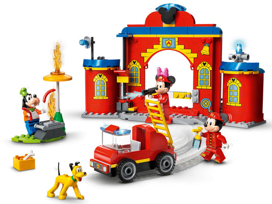 Disney 10776 Mickys Feuerwehrstation und Feuerwehrauto