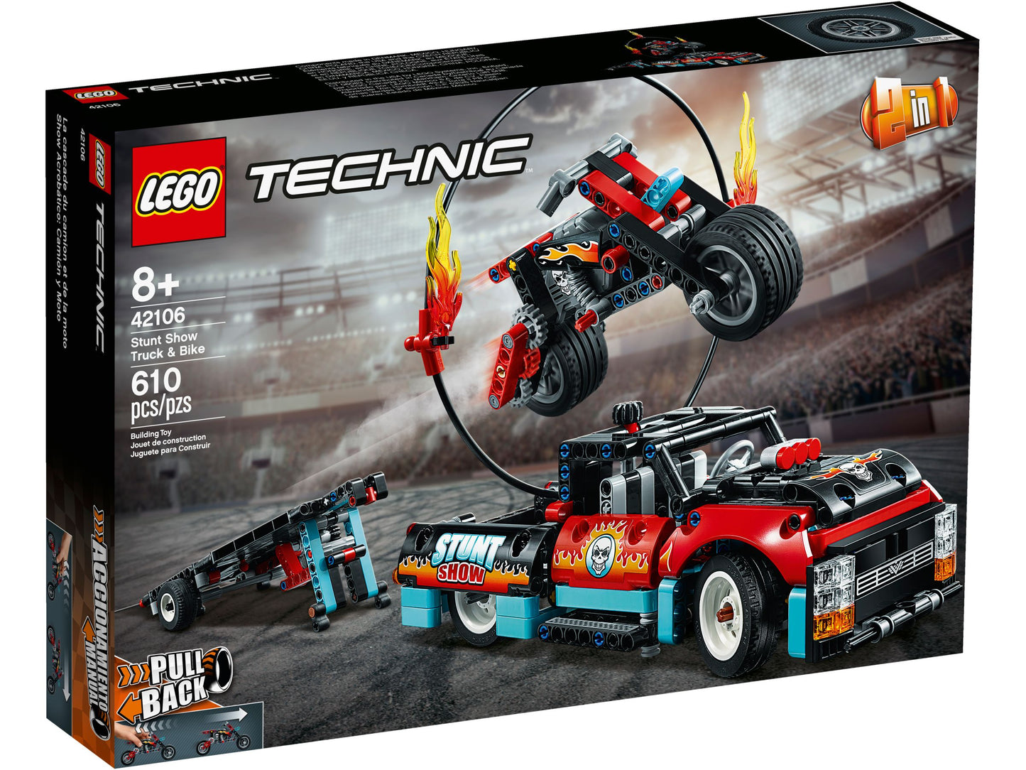 Technic 42106 Stunt-Show mit Truck und Motorrad