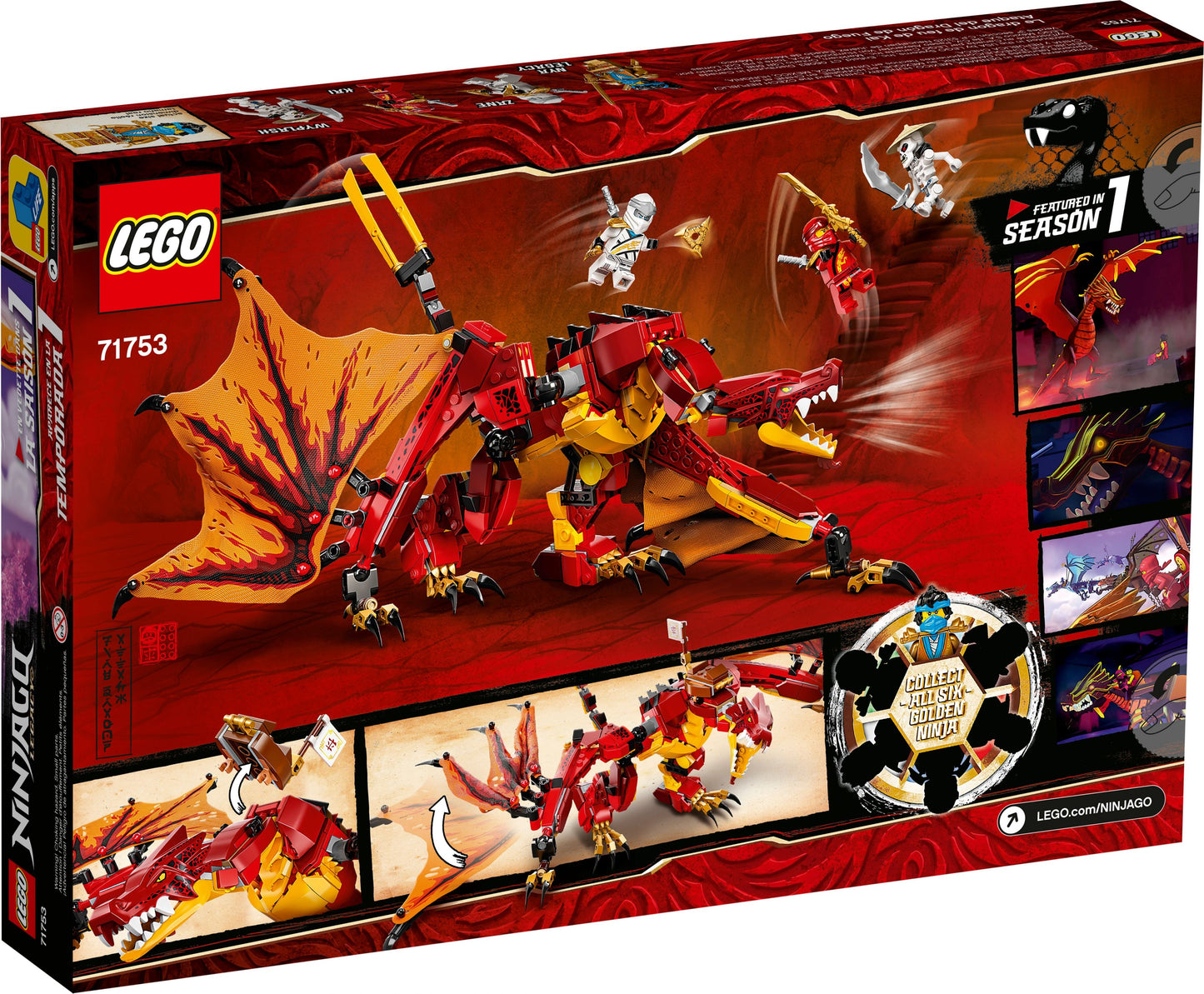 Ninjago 71753 Kais Feuerdrache