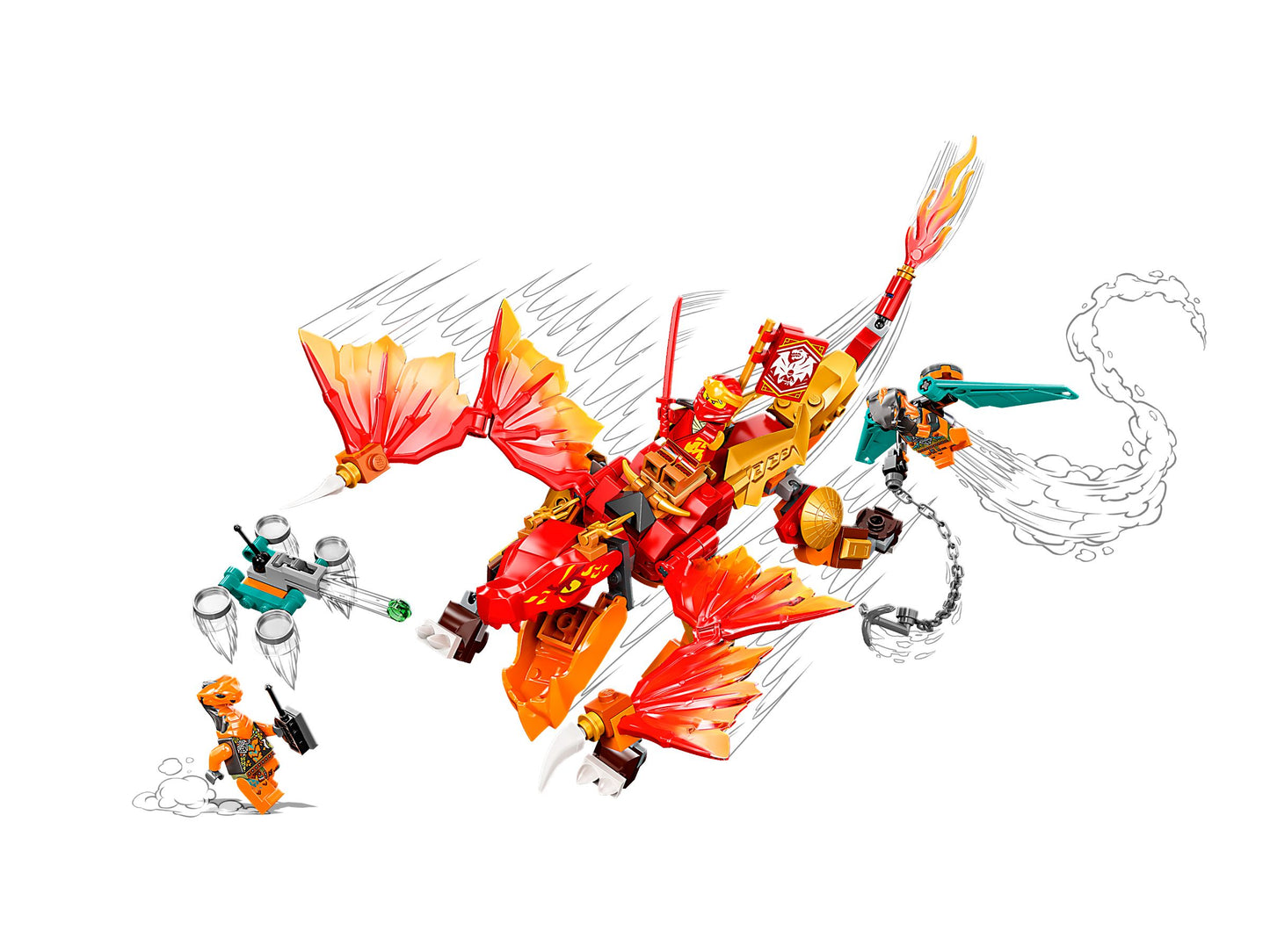 Ninjago 71762 Kais Feuerdrache EVO