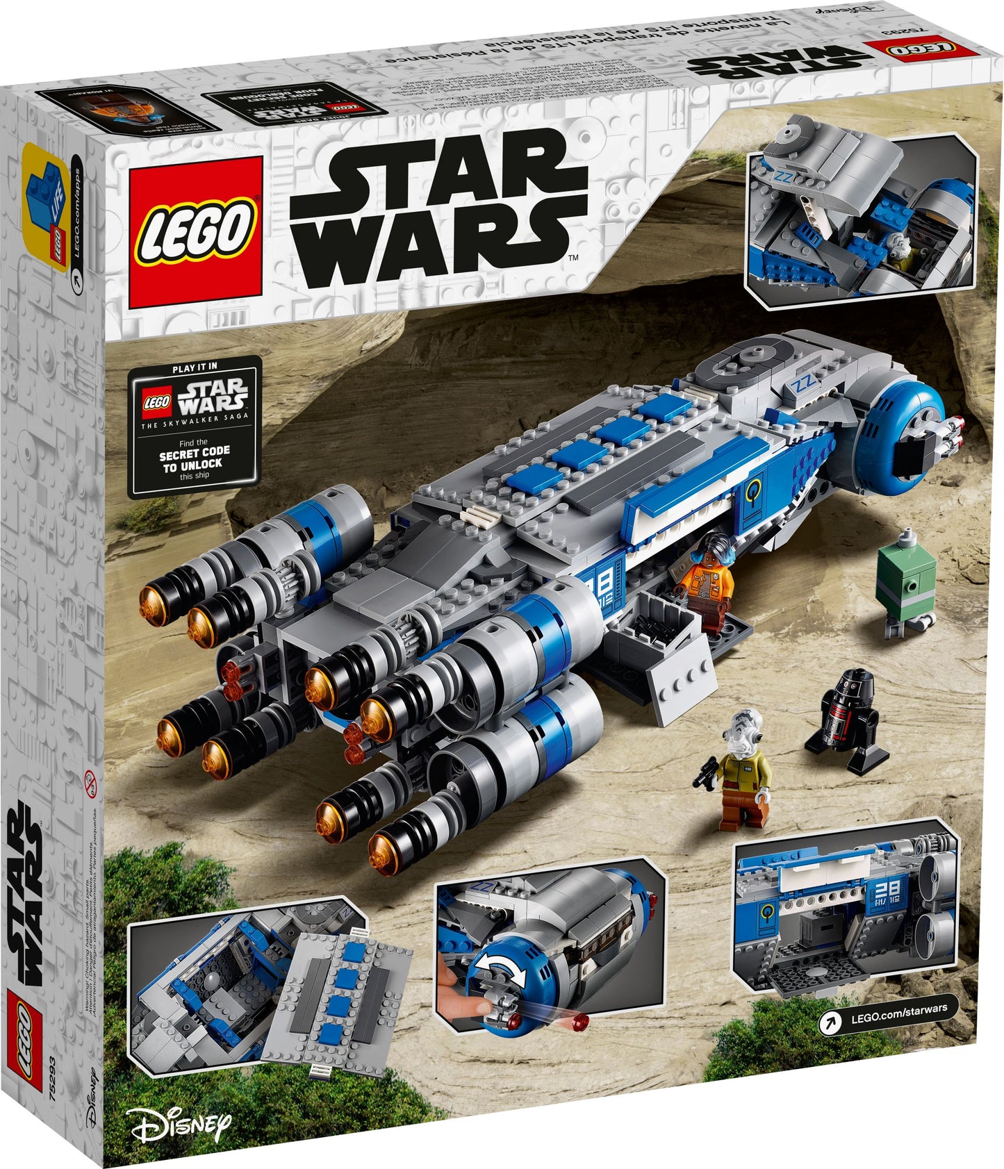 Star Wars 75293 I-TS Transportschiff der Rebellen