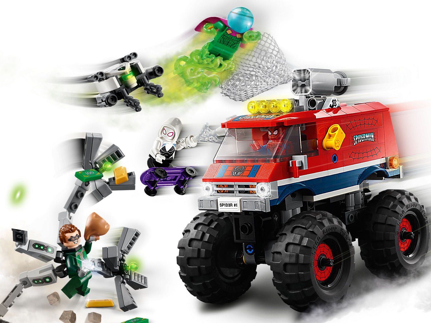 Super Heroes 76174 Spider-Mans Monstertruck vs Mysterio