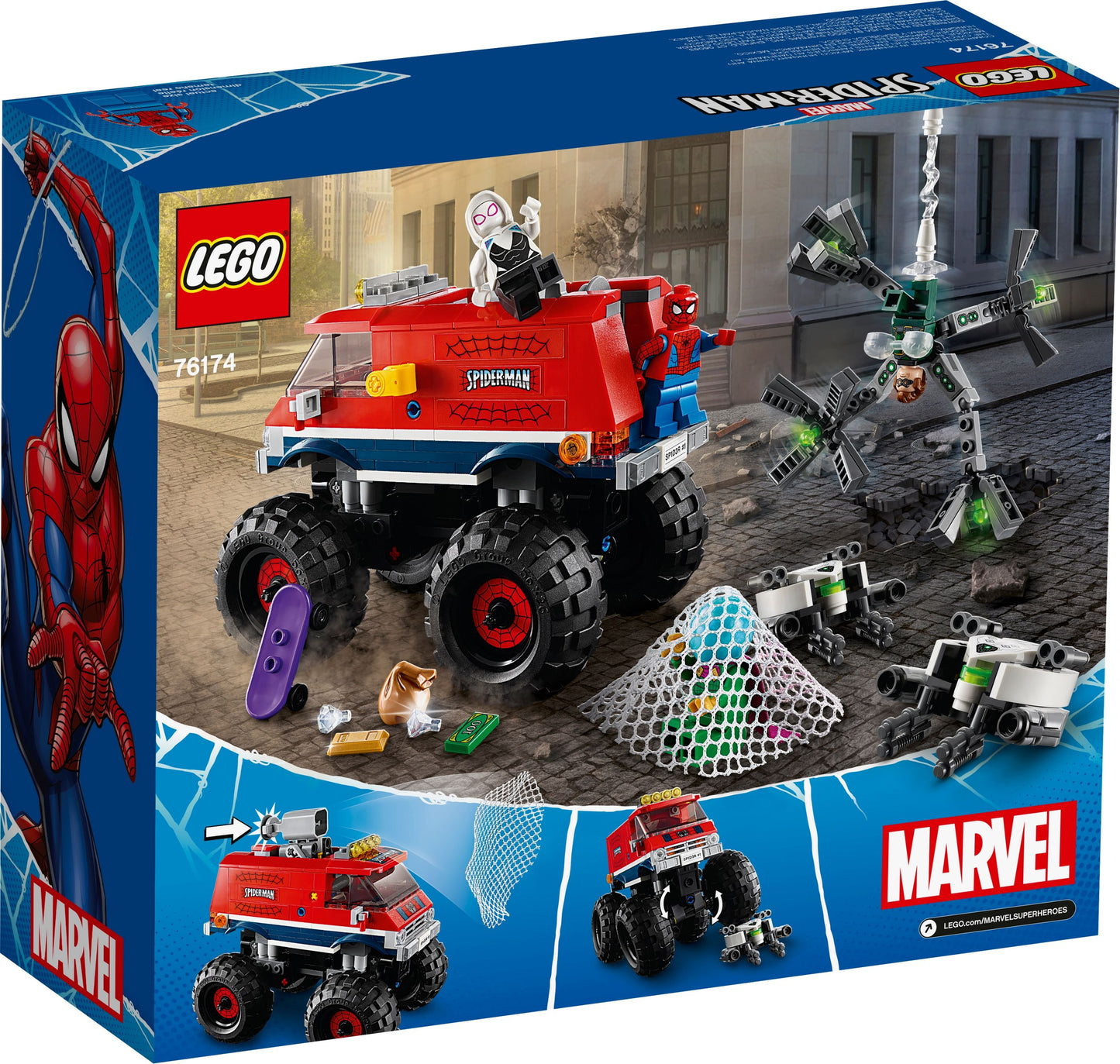 Super Heroes 76174 Spider-Mans Monstertruck vs Mysterio