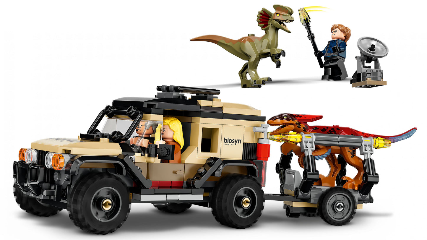 Jurassic World 76951 Pyroraptor& Dilophosaurus Transport