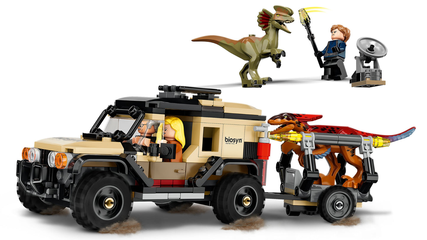 Jurassic World 76951 Pyroraptor& Dilophosaurus Transport