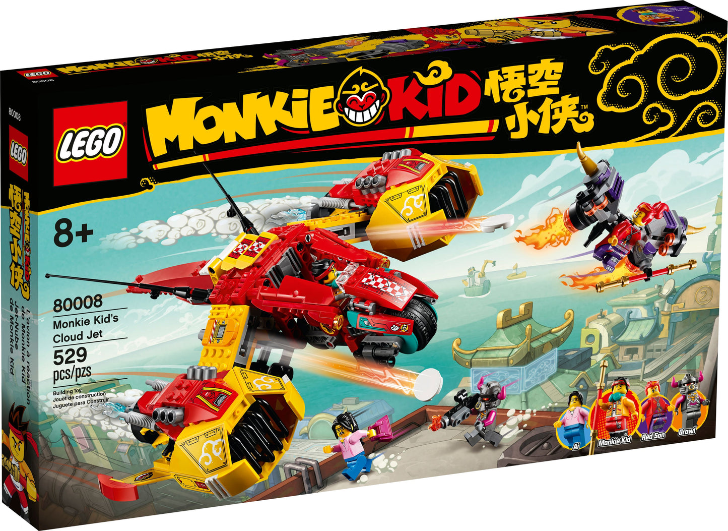 Monkie Kid 80008 Monkie Kids Wolken-Jet